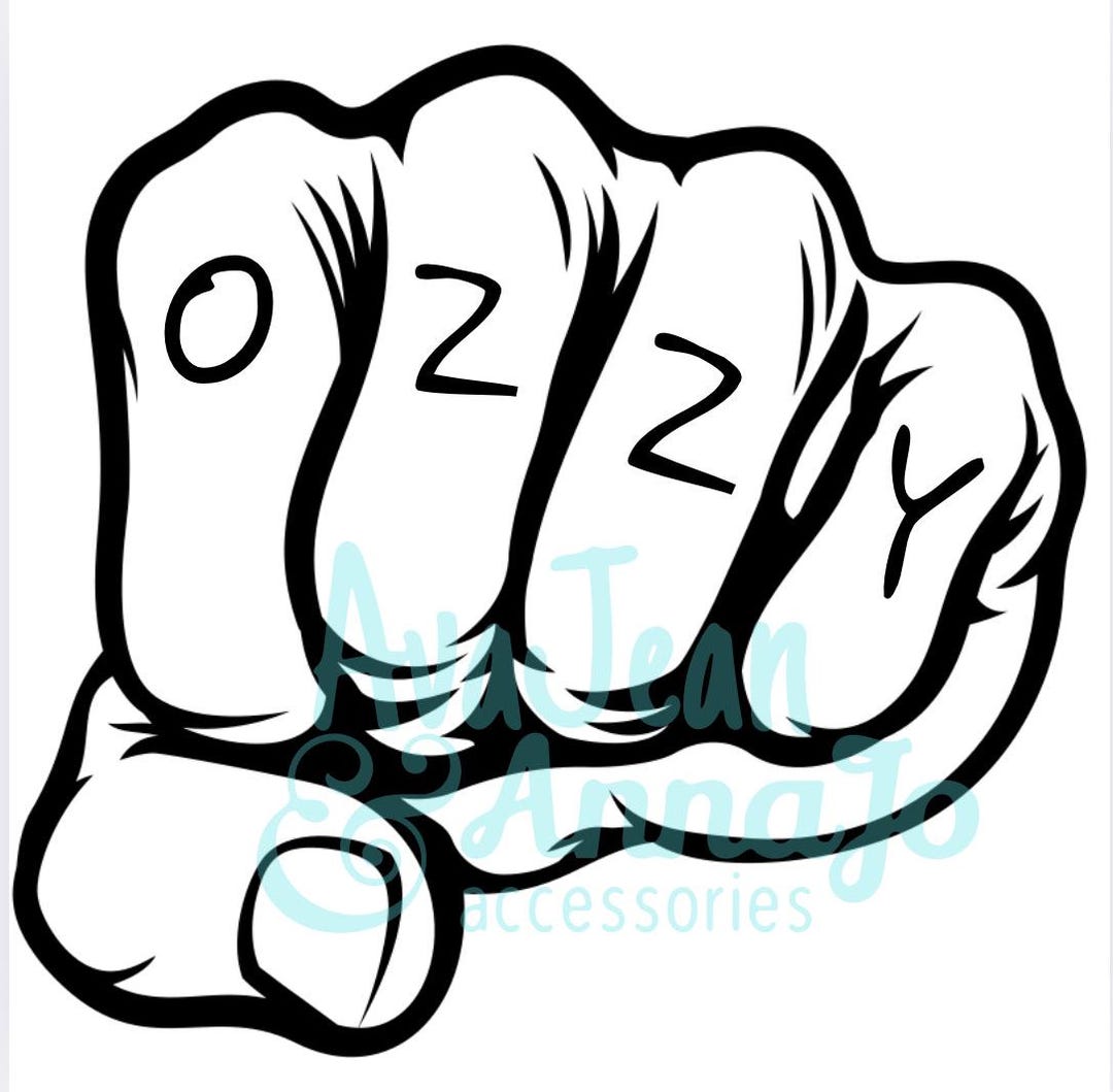 ozzy osbourne knuckle tattoos