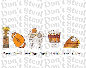 Geller Cup Thanksgiving Friends PNG JPG – Digitale bestanden