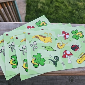Banana Slug Vinyl Sticker Sheet
