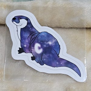 Otter Space Vinyl Sticker
