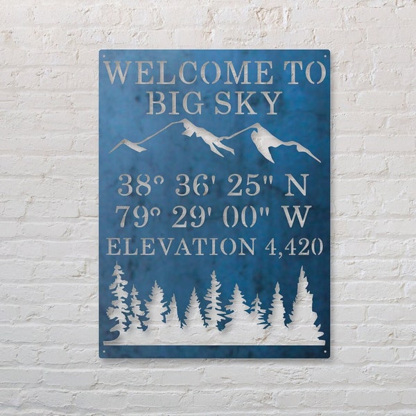 Personalized Base Camp Coordinates & Elevation Sign - Mountain Home Wall Art - Custom Coordinates - Personalized Gifts - Coordinates Gift