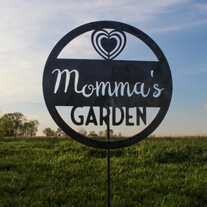 Personalized Heart Garden Stake - Metal Gardening Decor - Dedication Memorial Yard Art Marker - Personalized Gifts - Love Planter Decor