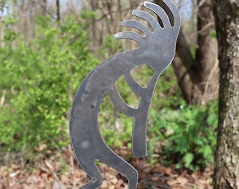 Metall Kokopelli Gartenstecker | Stahlhof Art Decor