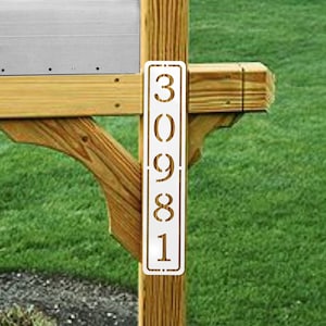 2 Pack Mailbox House Numbers - Personalized House Number Plaque - House Warming Gift - House Sign - Classic Design