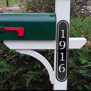 2 Pack Mailbox House Numbers - Personalized House Number Plaque - Housewarming Gift - House Sign