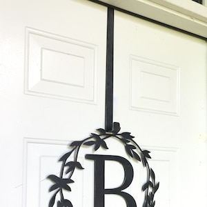 Front Door Hanger - Bracket for Custom Metal Monogram Wreath (WREATH NOT INCLUDED) - Best Wedding Gift - Wall Art