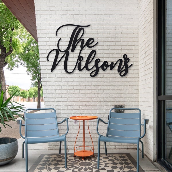 Rustic Metal Family Signs Etsy