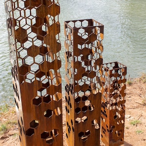 Bienenstock Gartensäulen - Gartendekoration - Gartenstatue - Brunnenabdeckung - Landschaftslichtabdeckung