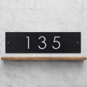 Modern Address Sign - Mid Century Modern House Numbers - Metal Address Sign for House - Metal Address Sign - House Numbers Sign