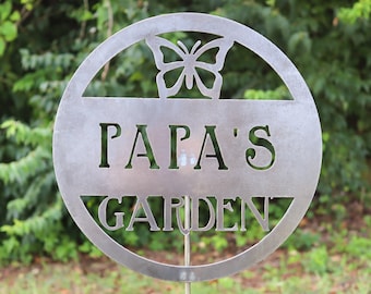 12&quot; Personalized Metal Garden Stake - Gifts for Her - Gardening Gift - Personalized Gifts