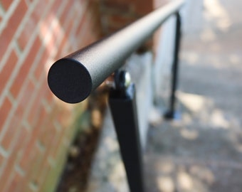 Black Friday Pasamanos De Escalera De Tubo Pasamanos De Escalera De 11 Pies Capacidad De Carga De 440 Libras Pasamanos De Tubo De Acero Al