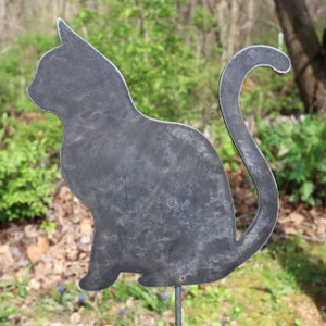 Ships in 2 Days | Metal Cat Garden Stake - Gifts for Her - Cat Lovers - Garden Art - Spring Decor - Summer Decor - Metal Art