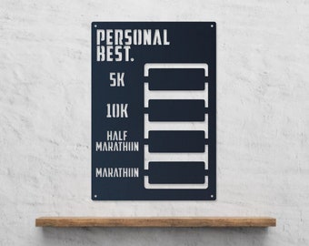 Track Good Time For 3k Run Running Milestone Sign Personal Best