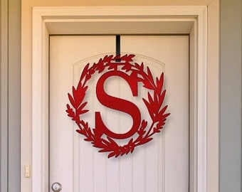 Ships in 2 Days | Custom Metal Monogram Spring Wreath - Spring Wreath For Front Door - Personalized Gifts - Front Door Sign - Home Gifts