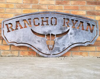 ranch sign saloon items