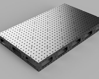3x5 svetsbord DXF-fil - 1/4 tums plåttillverkningsskärfiler - CNC-plasmalaser nedladdning
