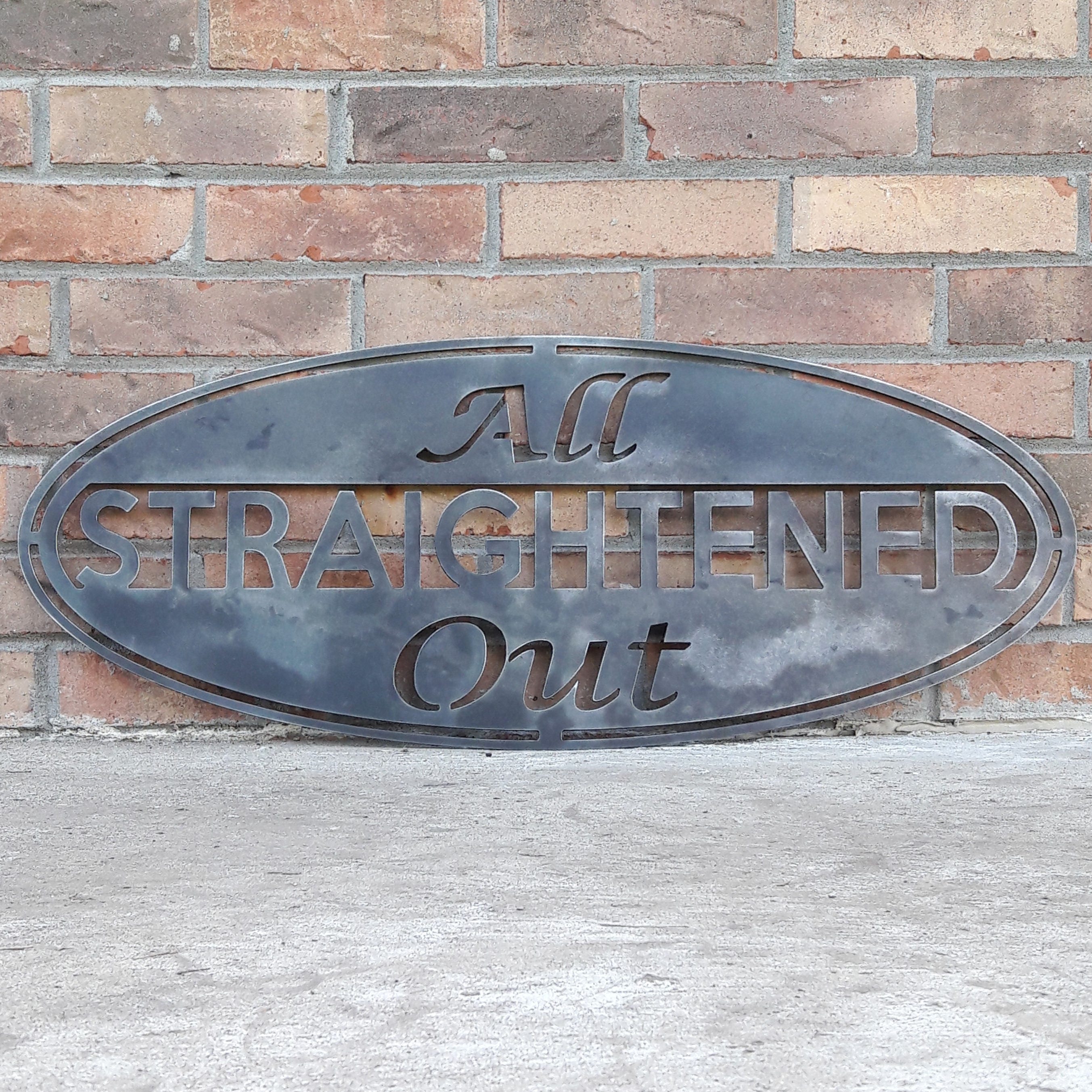 Custom Metal Sign Personalized Metal Art Custom Oval Sign | Etsy