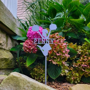 Personalized Cheer Yard Sign - Graduation Gift - Sports Team - Yard Stake - Metal Yard Sign - Custom Yard Art - Cheerleading Sign