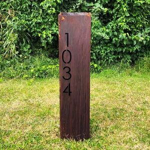 Personalized Address Garden Column Outdoor Garden Decor Garden Sculpture Garden Statue Garden Art House Numbers Well Cover 画像 5