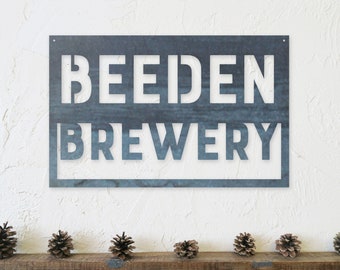 Personalized Metal Brewery Sign - Custom Bar Wall Art - Distillery Sign - Clubhouse Wall Art - Personalized Gifts - Wall Art - Brewing Sign