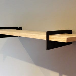 Standard Metal Shelf Brackets (2) - Modern DIY Shelf - Minimalist Shelf Holder - Floating Shelf - Industrial Decor - Geometric Shelf Bracket