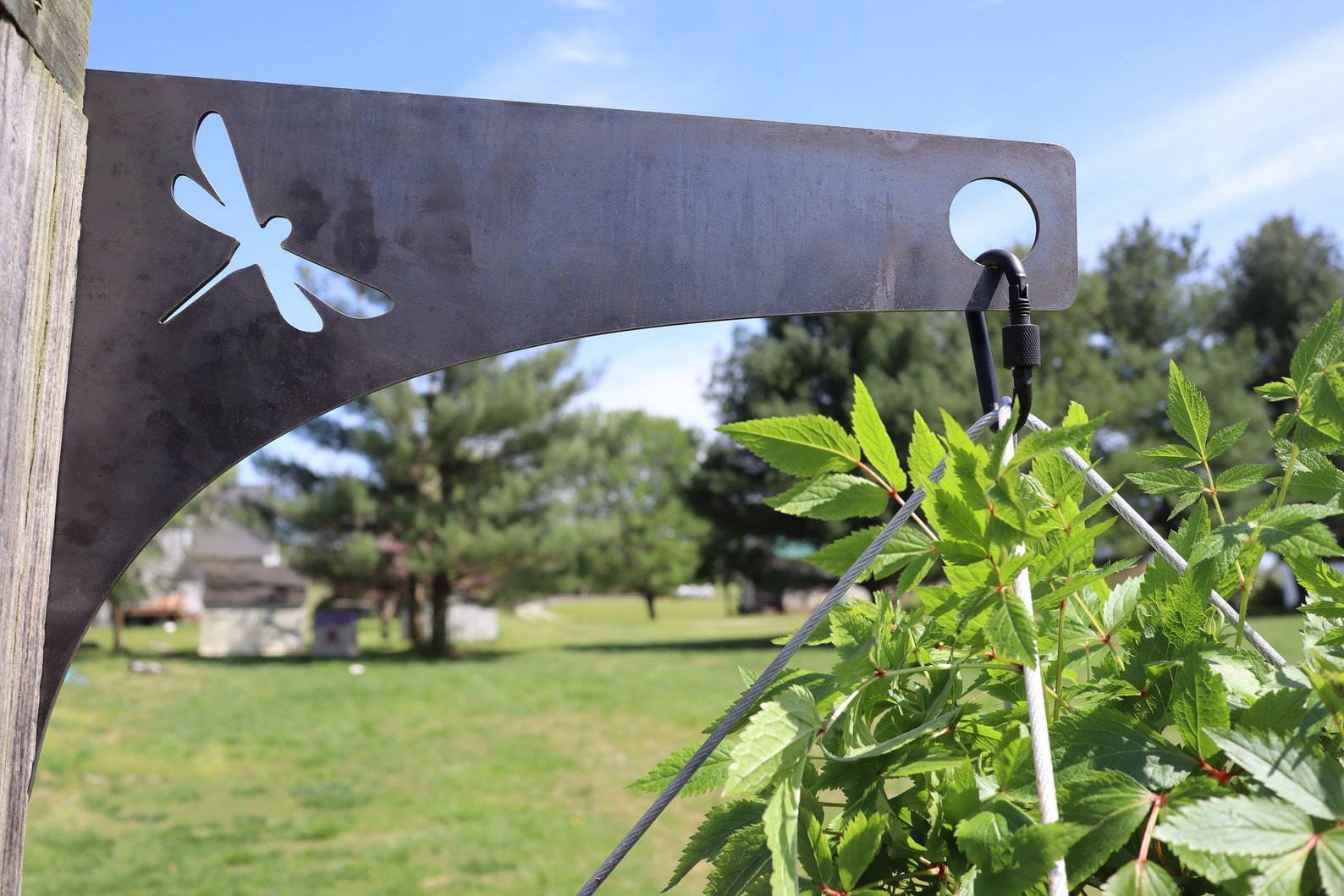 Metal Hanging Planter Bracket Dragonfly Design for Hanging Etsy