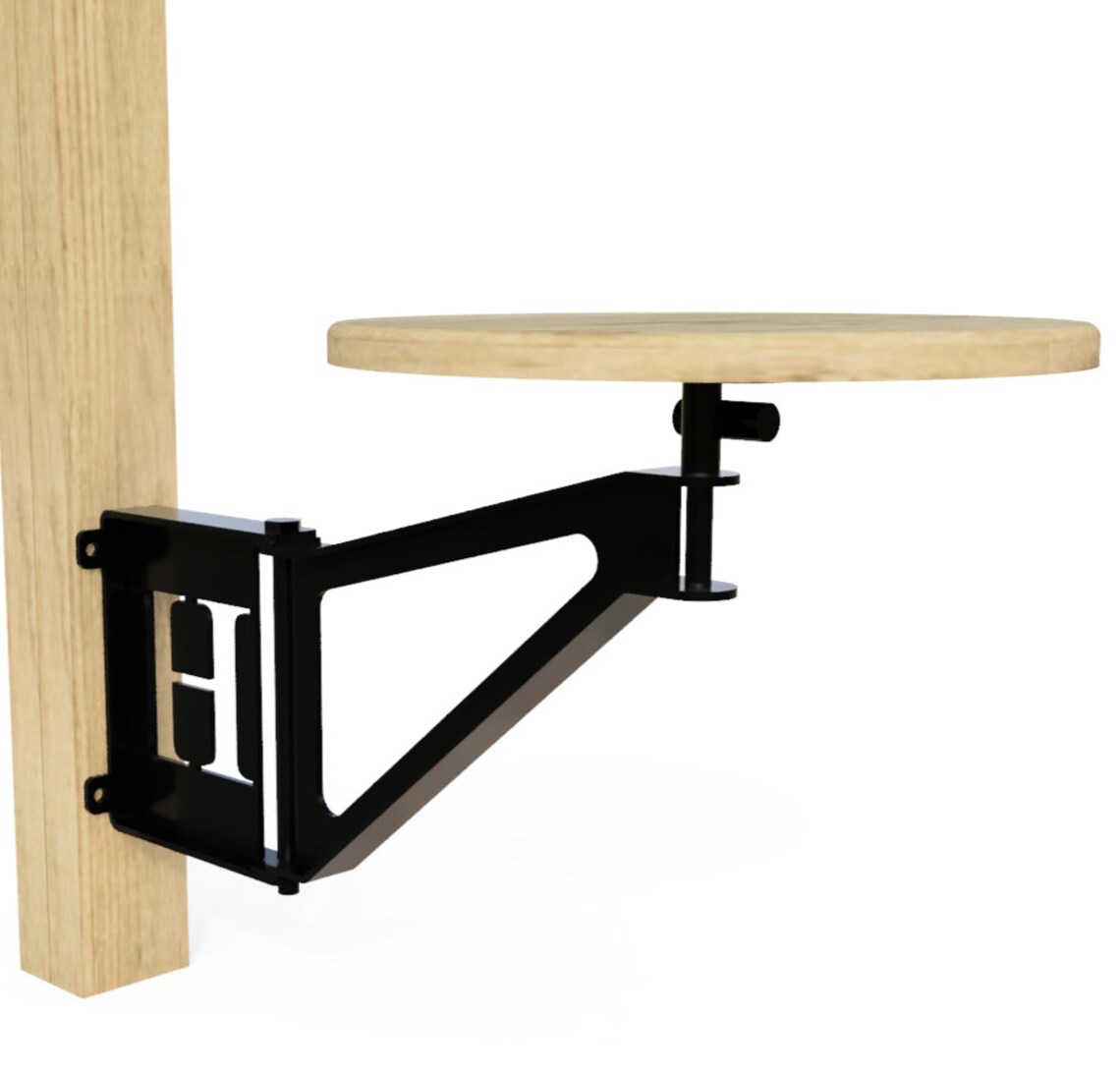 Metal Swing Away Bar Stool With Wooden Seat Round Seat or Etsy