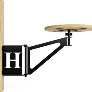 Personlig svängbarstol med monogram - Anpassade väggmonterade sittplatser bild 3