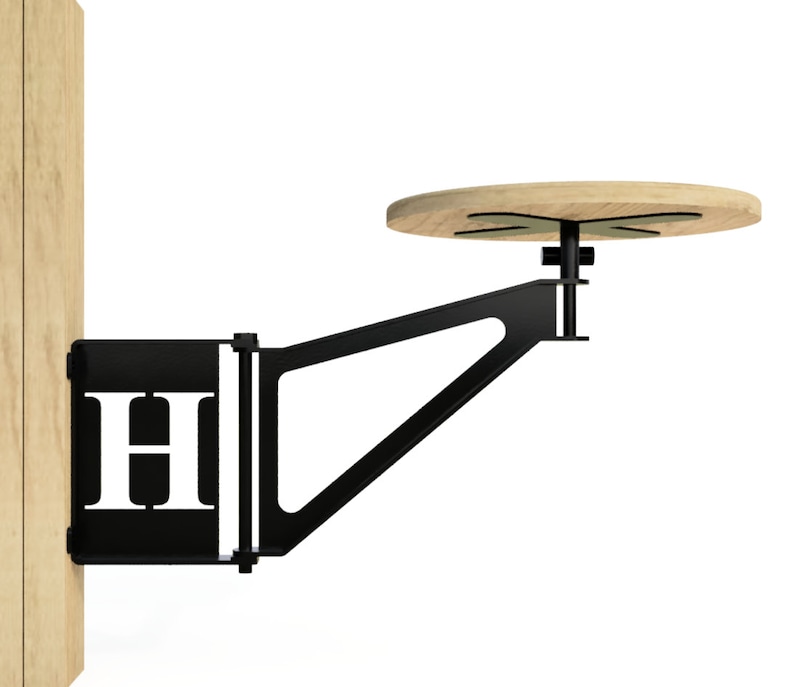 Personlig svängbarstol med monogram - Anpassade väggmonterade sittplatser bild 3