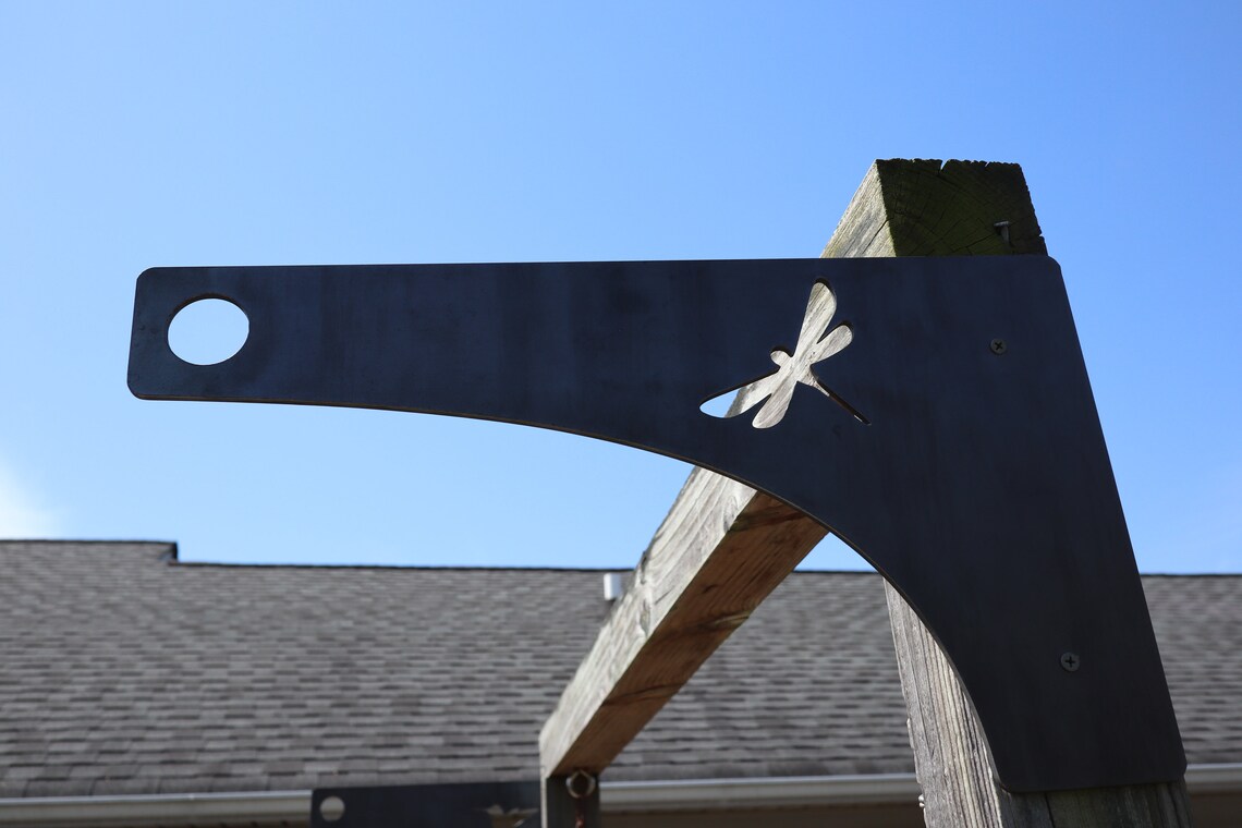 Metal Hanging Planter Bracket Dragonfly Design for Hanging Etsy