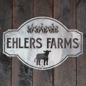 Custom Vintage Metal Farmhouse Sign - Family Farm Wall Art - Personalized Gifts - Wall Art - Wall Decor - Metal Wall Art - Custom Farm Sign