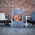 Maker Table 39" Chiminea - Outdoor Wood Burning - Firepit - Backyard Fire Pit - Fireplace