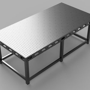 3 M x 1,5 M Metryczny stół Ultimate Maker - pliki DXF - grubość płyty 6 mm