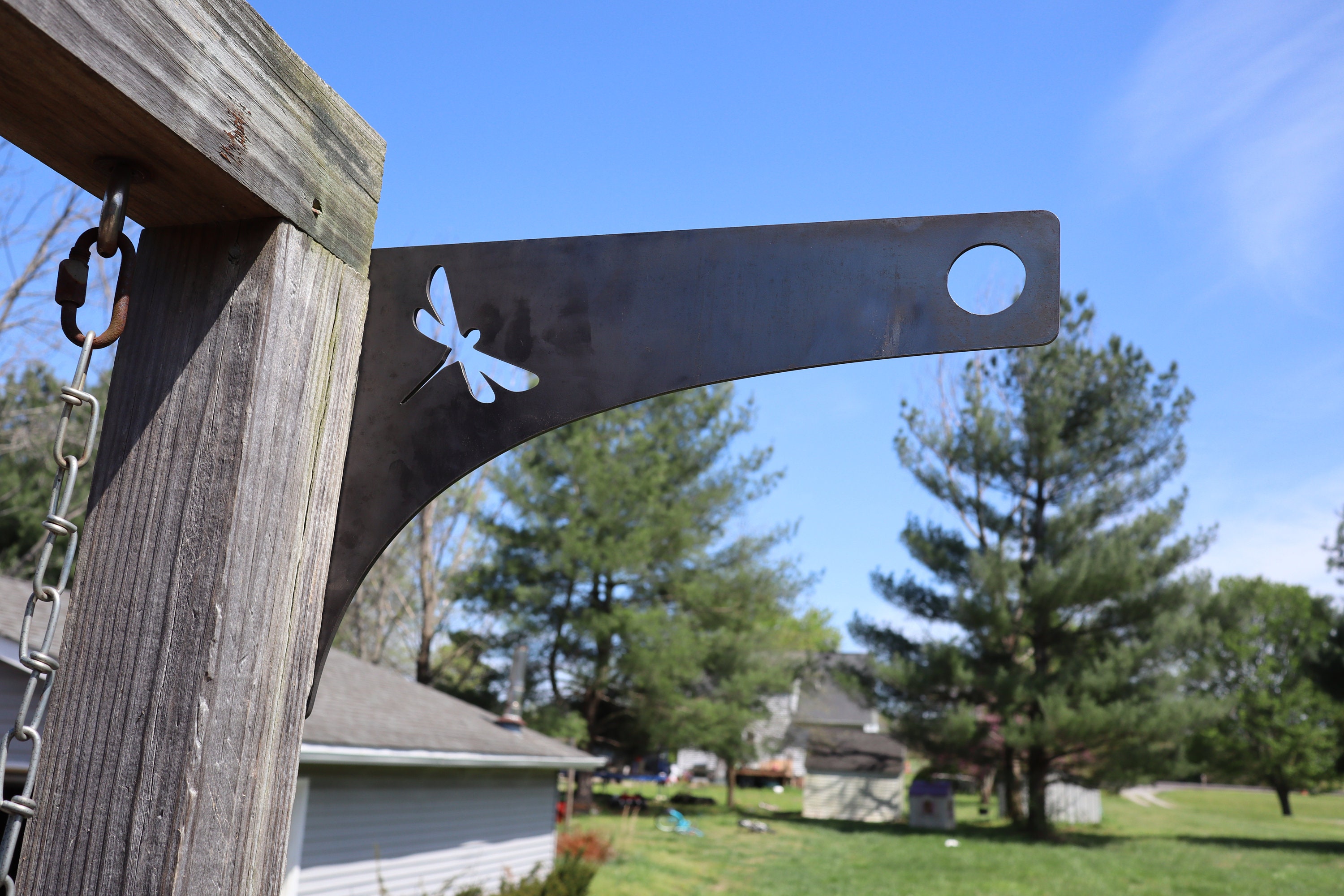 Metal Hanging Planter Bracket Dragonfly Design for Hanging Etsy