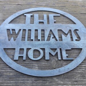 Custom Family Name Sign Modern Home Decor Metal Wall Art Personalized Gifts Wall Art Modern Home ...