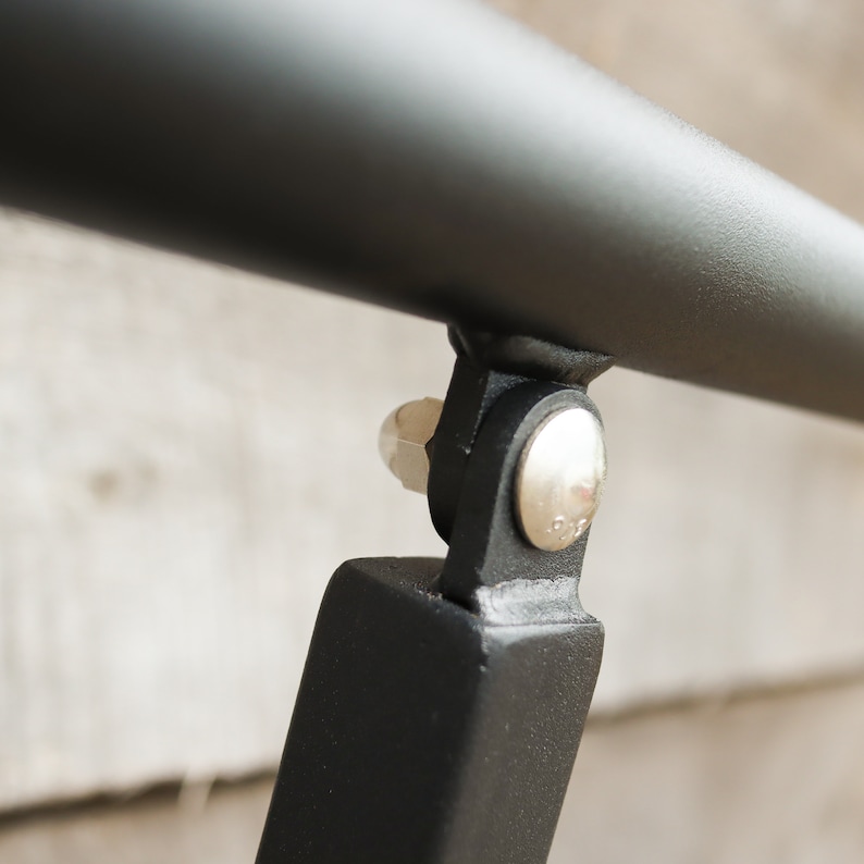 Custom Length Adjustable Metal Handrail with Modern Design Make A Rail Grab Rail Minimalist Stair Decor image 7