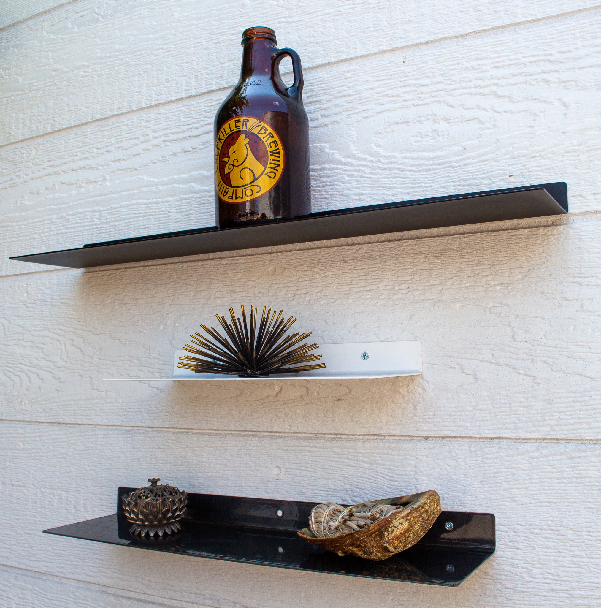 Modern Metal Floating Shelf Floating Kitchen Shelf Heavy Etsy