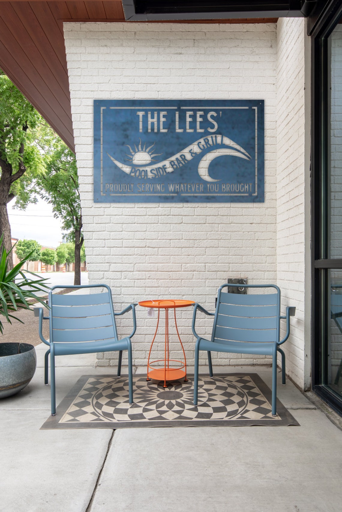 Personalized Pool Side Bar & Grill Personalized Gifts Wall Etsy