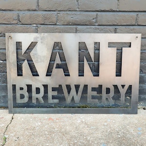Personalized Metal Brewery Sign - Custom Bar Wall Art - Distillery Sign - Clubhouse Wall Art - Personalized Gifts - Wall Art - Brewing Sign
