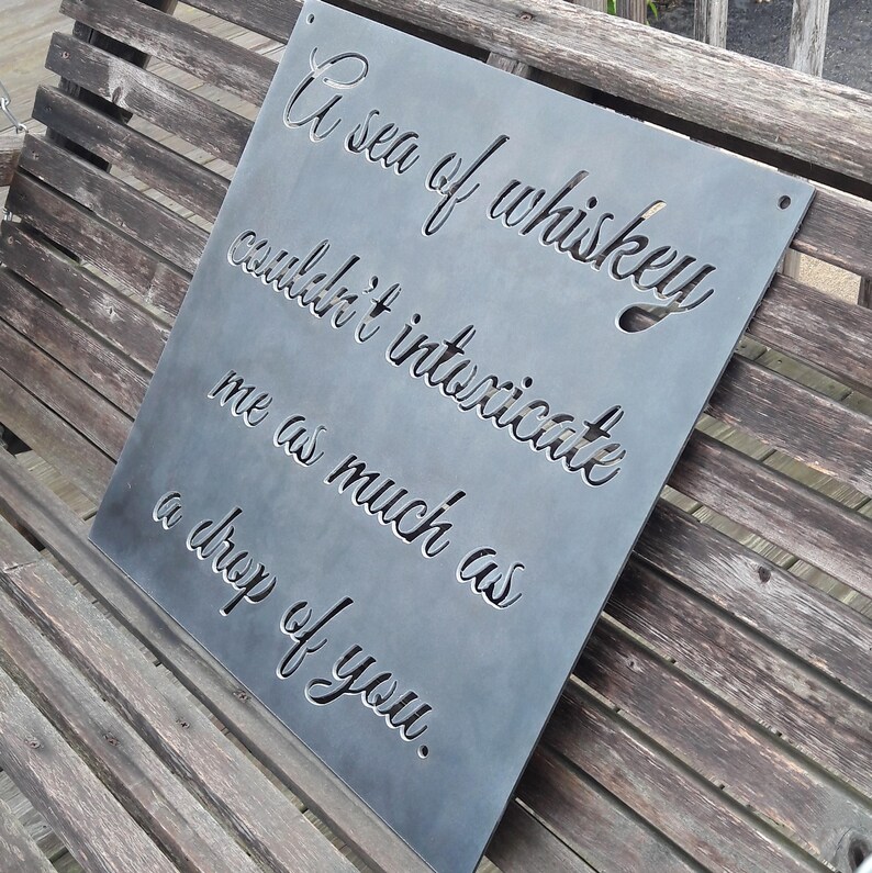 Personal Quote Sign Custom Metal Quote Sign Wall Decor Etsy