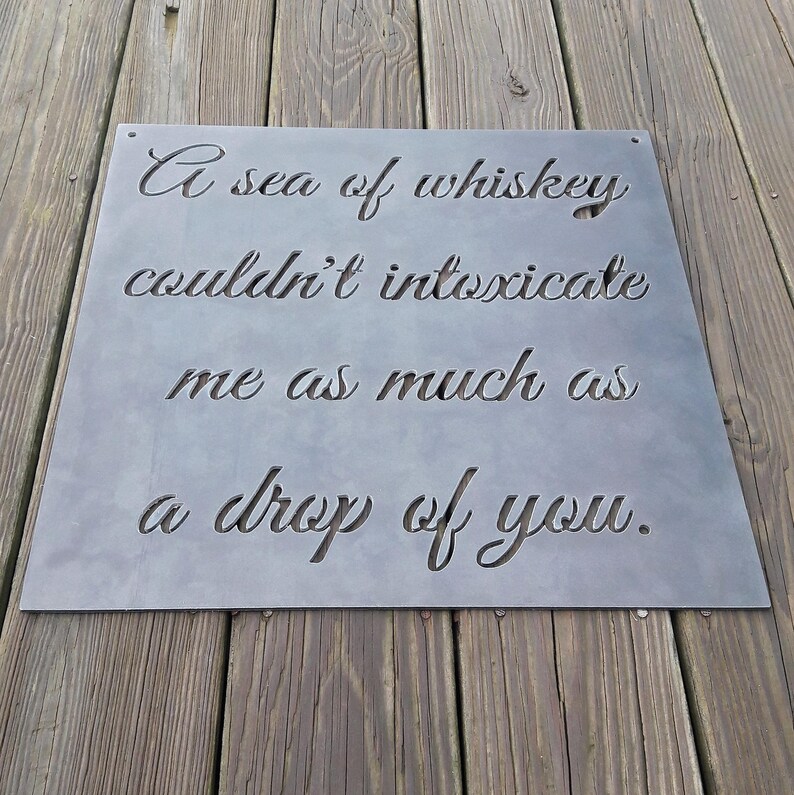 Personal Quote Sign Custom Metal Quote Sign Wall Decor Etsy