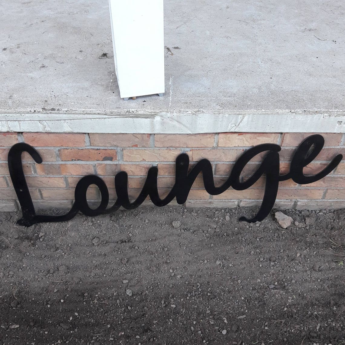 LARGE Cursive Word Sign Custom Metal Wall Art Personalized Etsy