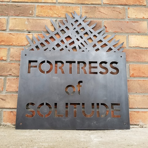 Fortress of Solitude Metal Sign – Man Cave Comic Decor - Etsy