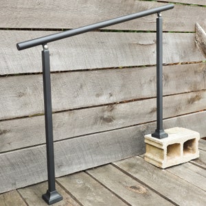 Custom Length Adjustable Metal Handrail with Modern Design Make A Rail Grab Rail Minimalist Stair Decor image 6