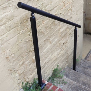 Custom Length Adjustable Metal Handrail with Modern Design Make A Rail Grab Rail Minimalist Stair Decor image 2