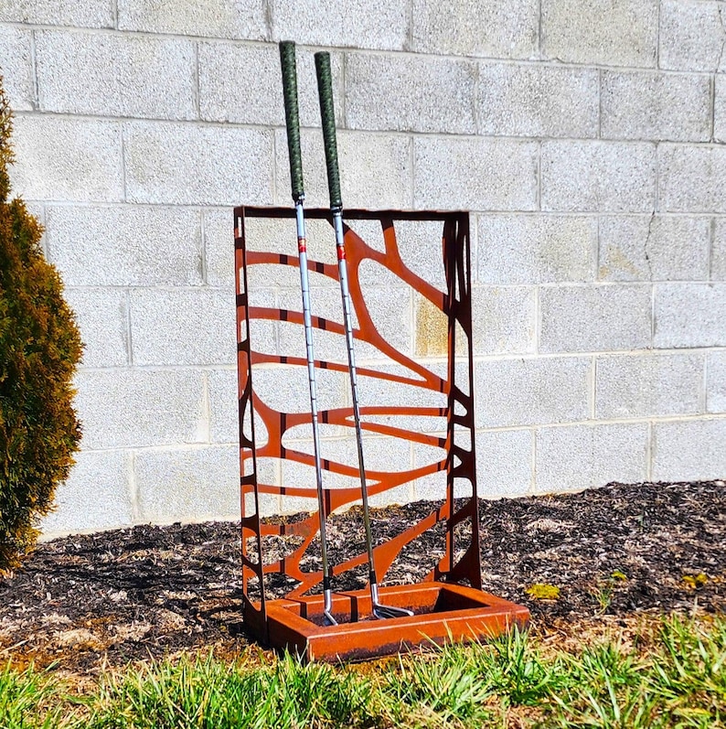 Custom Metal Golf Club Stand & Display | Heavy-Duty 16-Gauge Steel Organizer