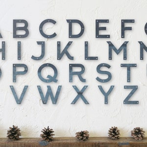 Letras de metal - Letrero comercial - Dirección de casa - Letras de dirección comercial - Arte mural familiar - Letras de metal individuales