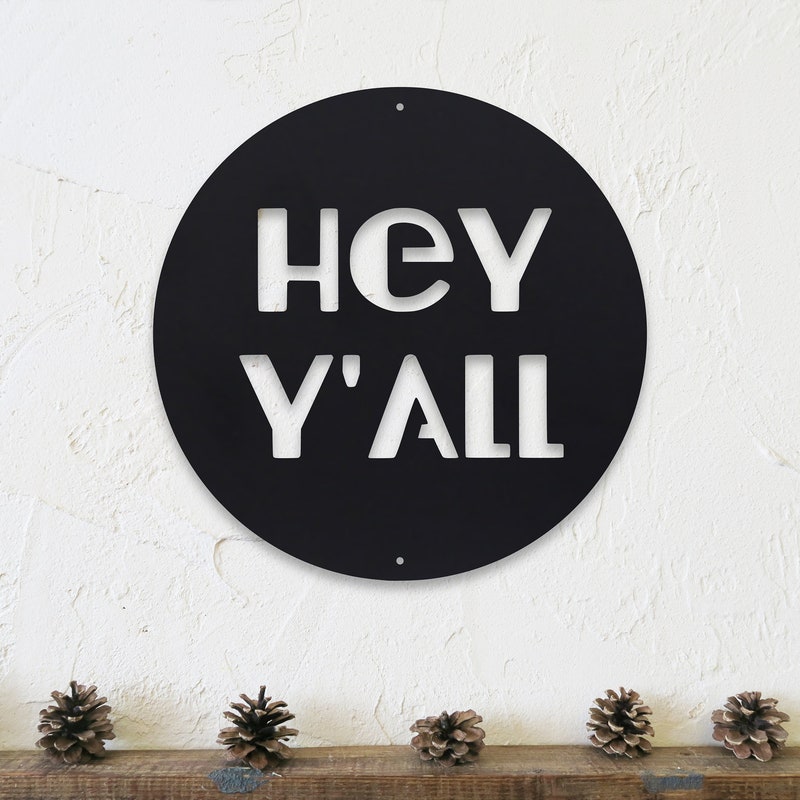 Hey Yall Sign - Etsy
