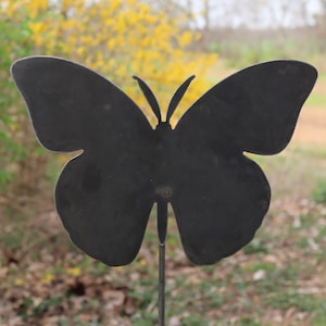 Metal Butterfly Garden Stake - Steel Gardening Decor - Yard Art Marker - Butterfly Garden Art - Spring Decor- Free Shipping