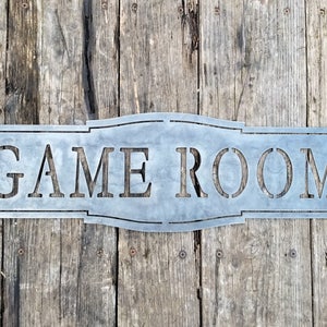 Personalized Metal Game Room Sign - Personalized Gifts - Wall Art - Personalized Wall Decor - Man Cave Decor - Gifts for Him